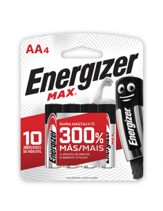 PILAS ENERGIZER MAX AA 4UN