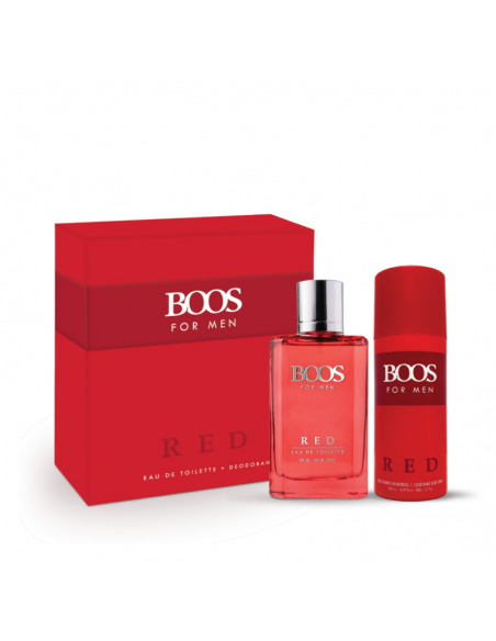 SET BOOS PACK RED EDT 100CC+ DEO