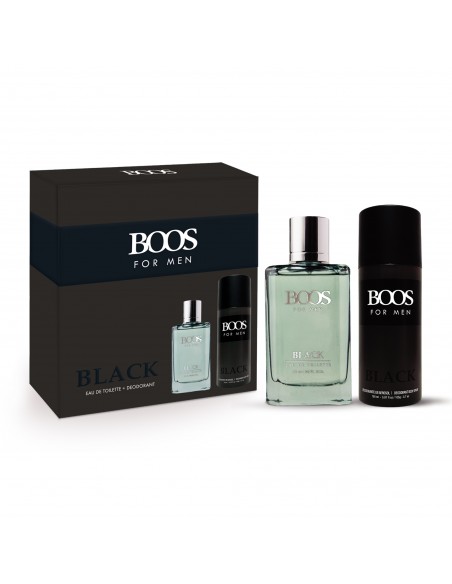 SET BOOS BLACK EDT X100CC + DEO X150CC